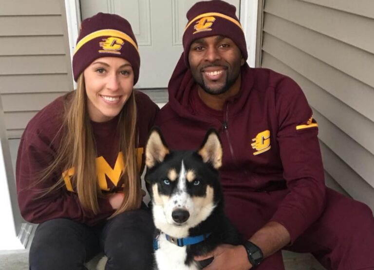 Sherrone Moore With His Wife