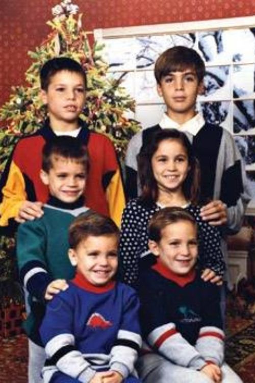 Joe Flacco Alongside His Four Brothers And A Sister 