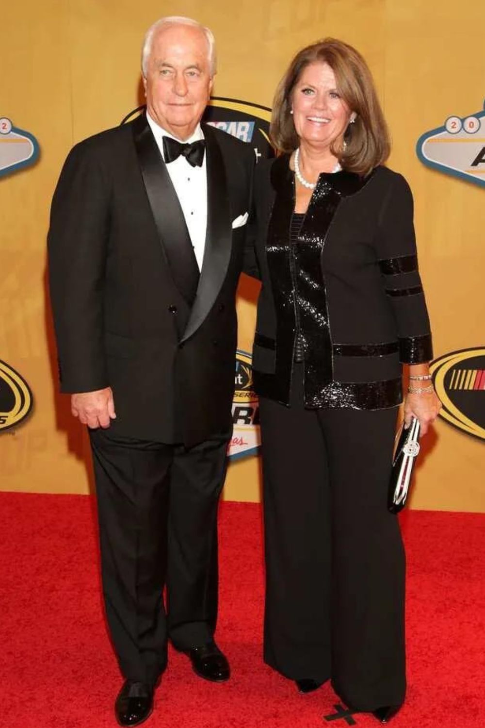 Roger Penske With His Wife Kathy Penske