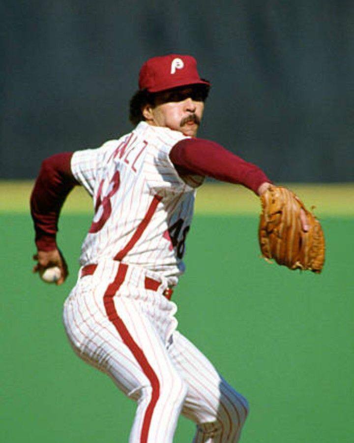 Willie Hernandez While Pitching For The Phillies