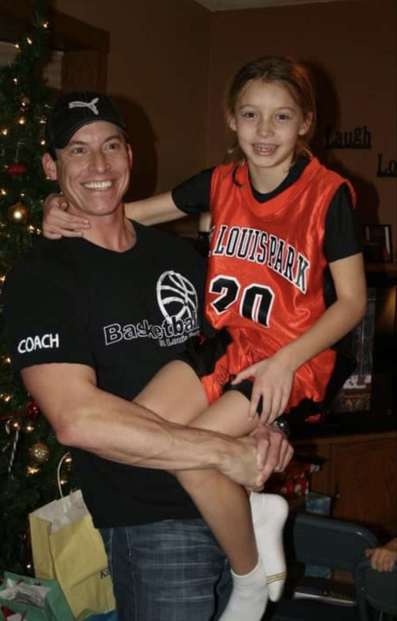 Young Paige Bueckers With Her Father, Bob