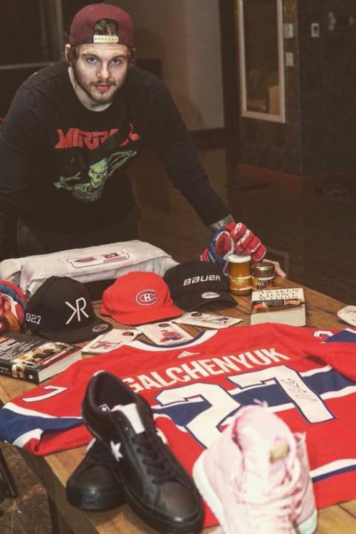 Alex Galchenyuk Pictured In 2018 Auctioning His Stuff For A Charitable Cause