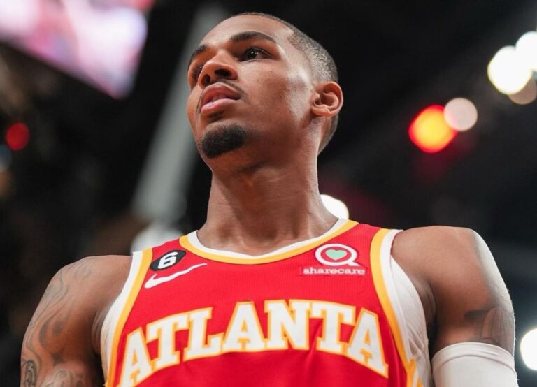 Dejounte Murray Pictured In The Hawks Kit For His Second Season With The Organization