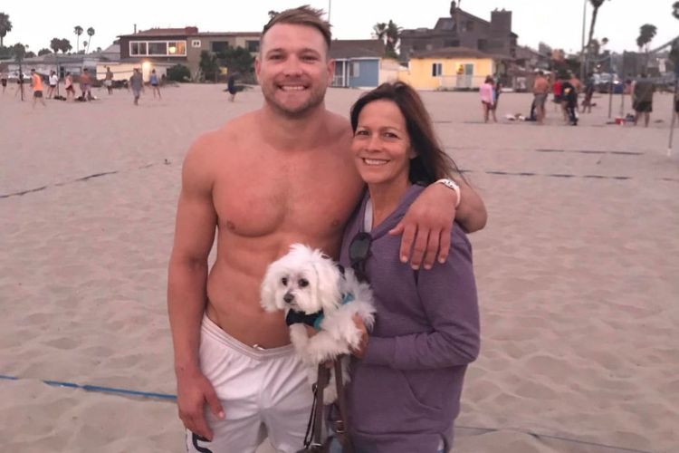 Devon Wylie Pictured With His Mother, Lori Wylie At The Beach Before His Passing