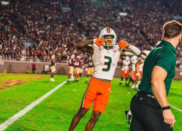 Jacolby George Pictured During The Game Against Florida State Hyping The Crowd