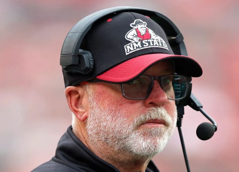 Jerry Kill Pictured On The Sideline During Aggies' Game