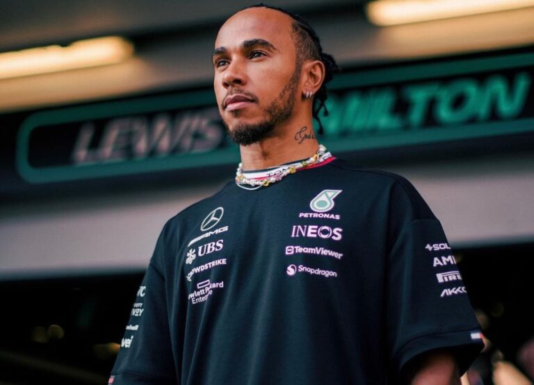 Lewis Hamilton Pictured Earlier This Year In April After Azerbaijan Grand Prix