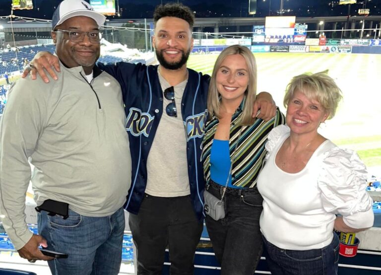 Phil Hill Pictured With His Family Including His Son Tyler And His Wife Karen