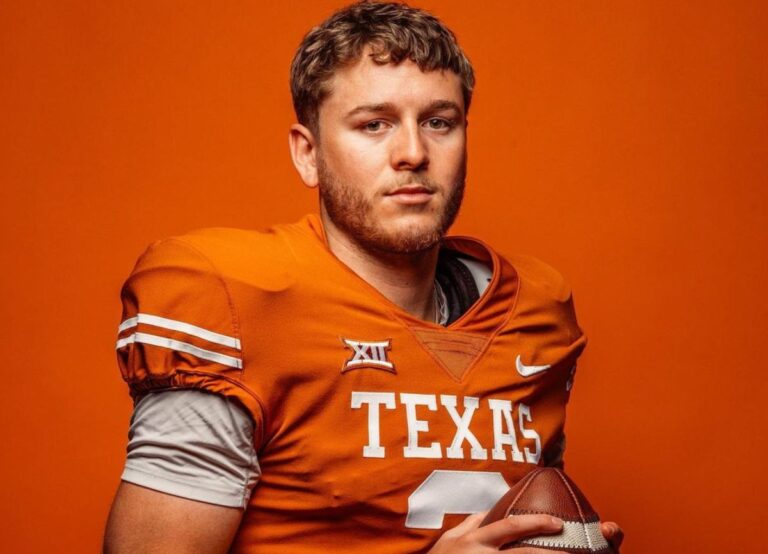 Quinn Ewers Pictured In 2022 After Committing To Texas Longhorns
