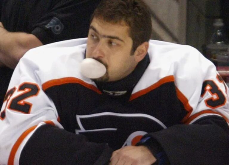 Roman Cechmanek Pictured During His Time With The Flyers