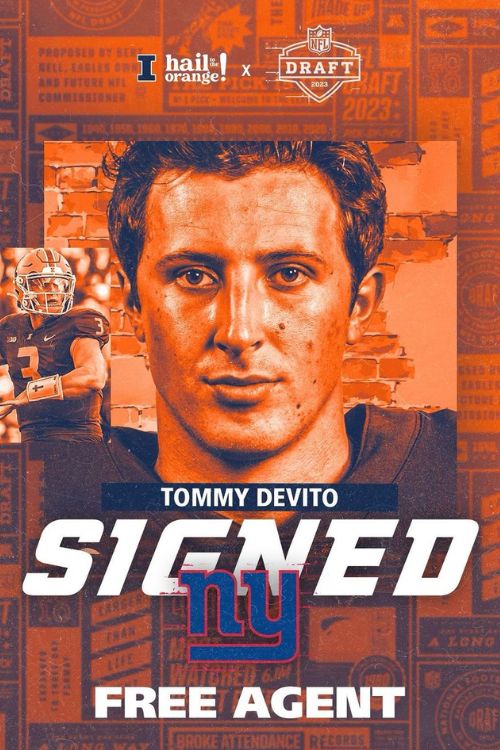 Tommy Devito Was Picked By The Giants As A Free Agent After The 2023 Draft