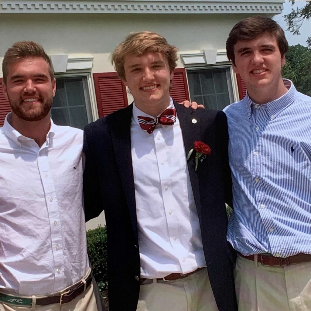 Cam Spencer With His Brothers, Pat And Will