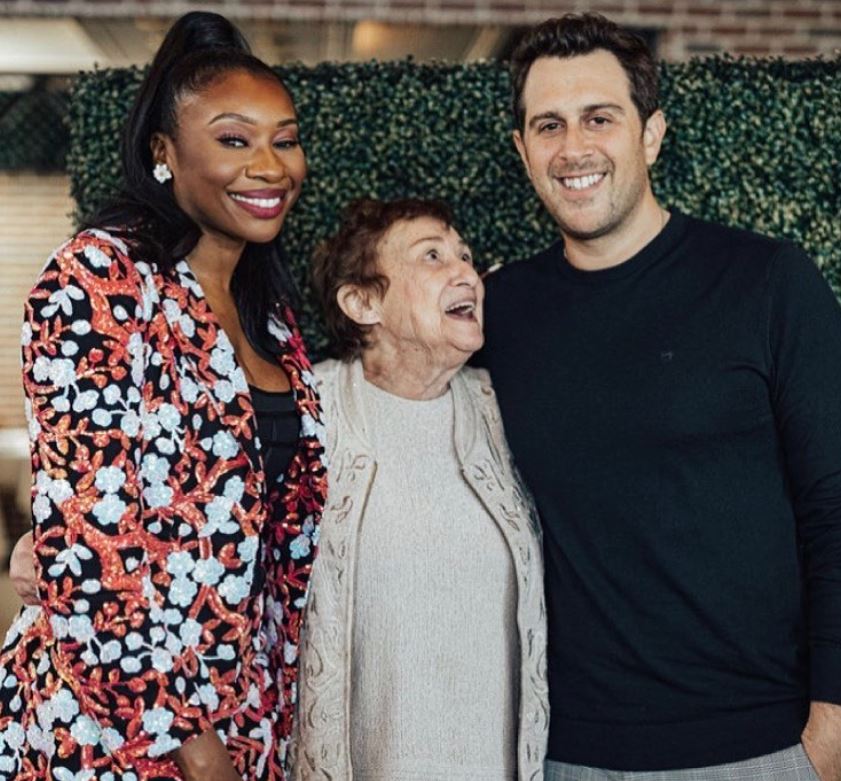 Adam Lefkoe With His Wife And Grandmother