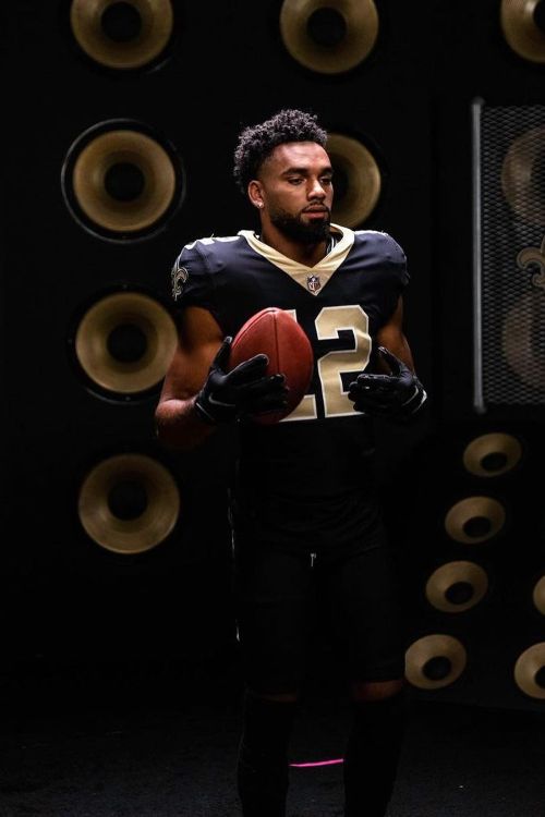American NFL Player Chris Olave Is Wide Receiver For The Saints