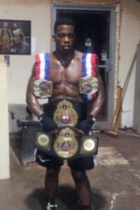 Andre August With His Belts When He Was Younger