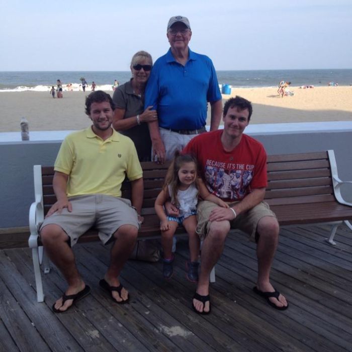 Andrew Creamer Pictured With His Family In 2015