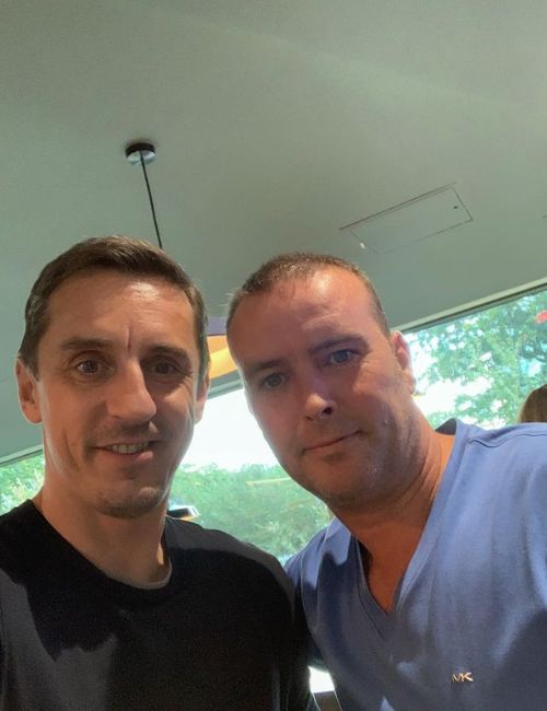 Ben Thornley And His Former Teammate Gary Neville Who Was Engaged To His Sister Hannah