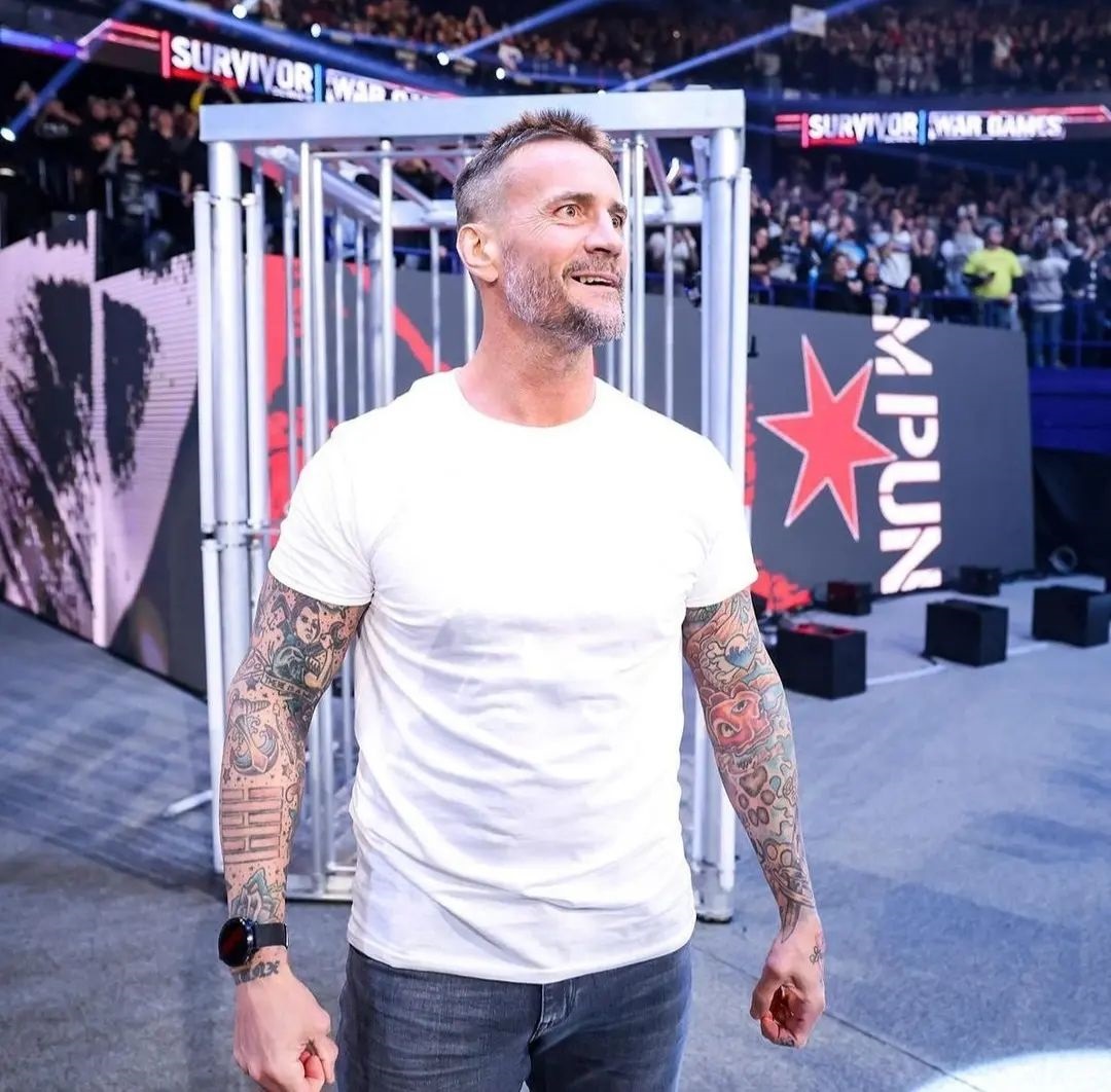 CM Punk Attired In Casuals As He Appears On WWE Survivor Series