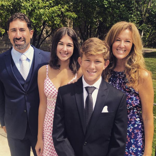 Cam Caminiti With His Father, Mother And Elder Sister