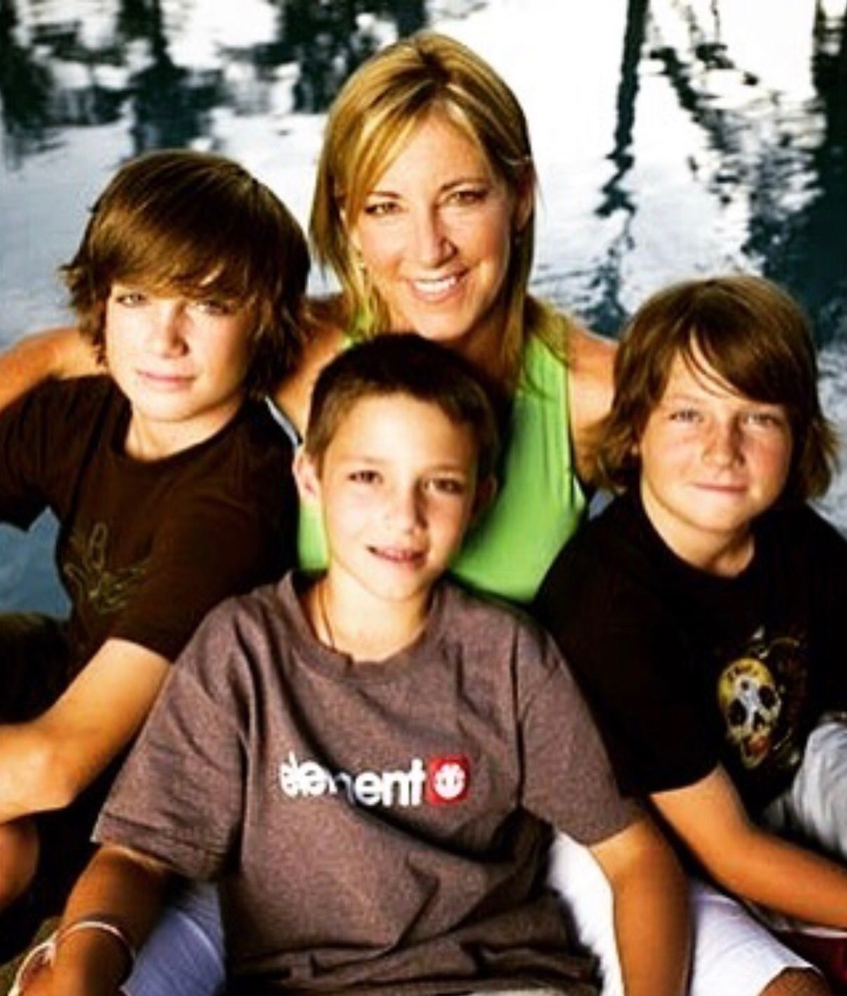 Chris Evert With Her Sons 
