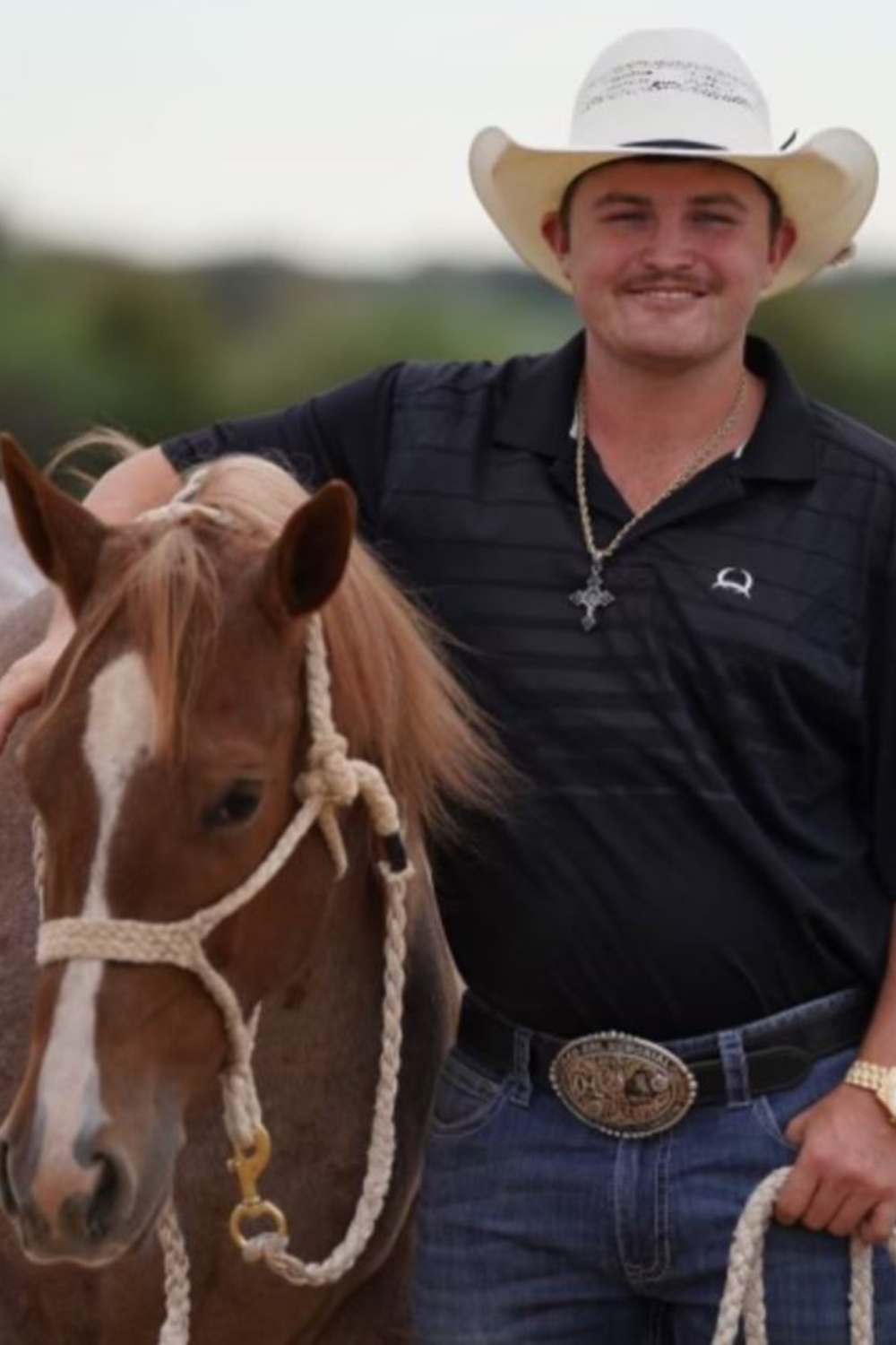 Cody Ohl With His Horse