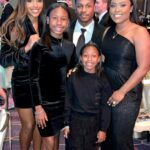 Darren Sproles, His Wife Michel Sproles (Hunt), And Their Three Daughters
