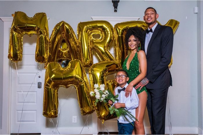 Isaiah Austin Pictured With Alexa And Zeke