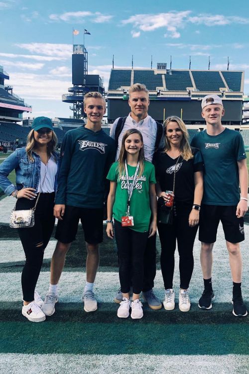 Josh McCown With His Family Back In 2019