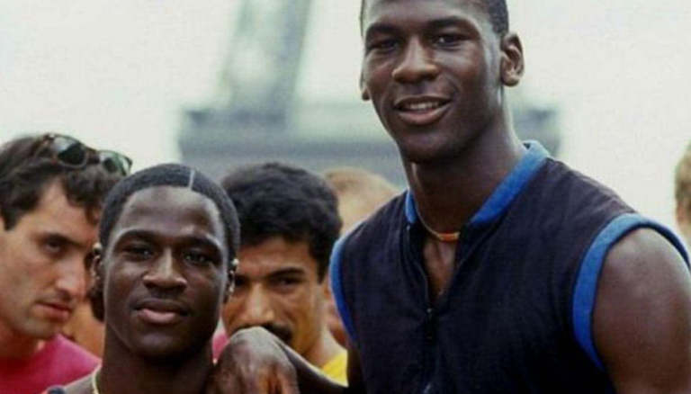 Michael Jordan And Brother Larry Jordan