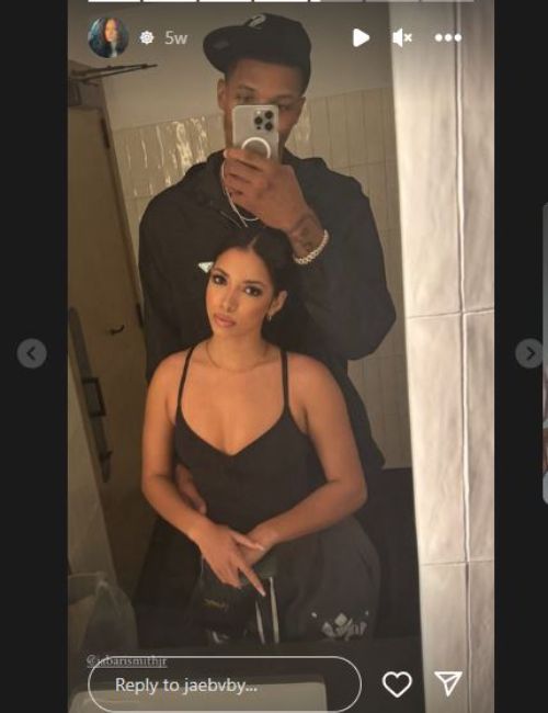 NBA Player Jabari Smith With His Girlfriend Jasmine