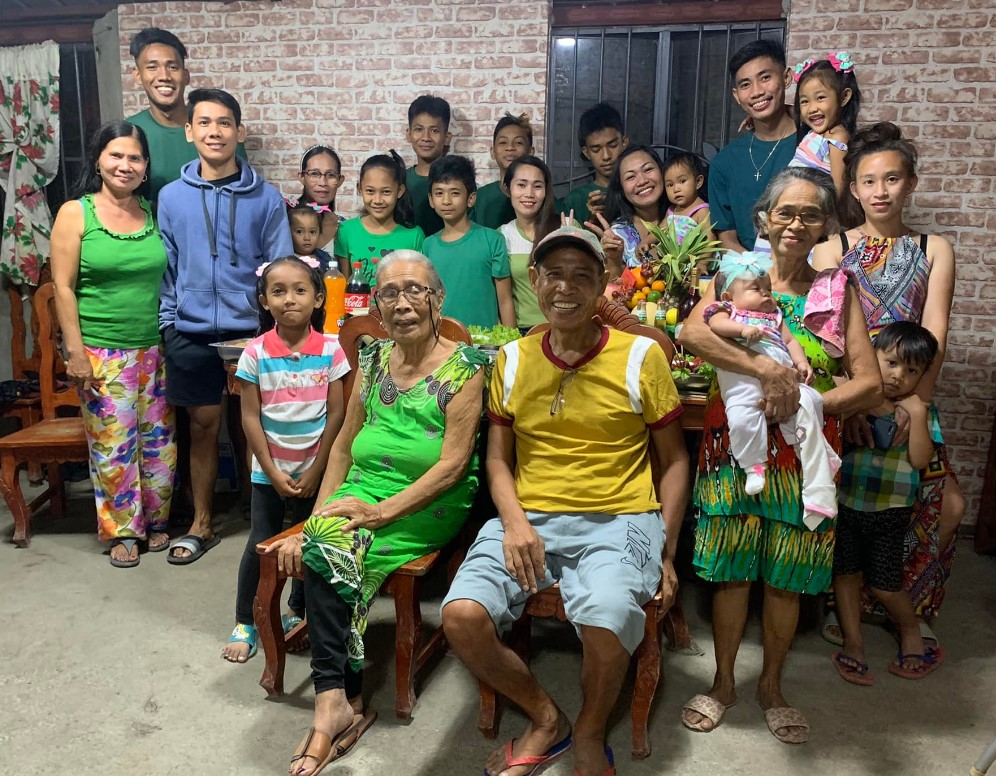 Rhenz Abando With His Extended Family Members
