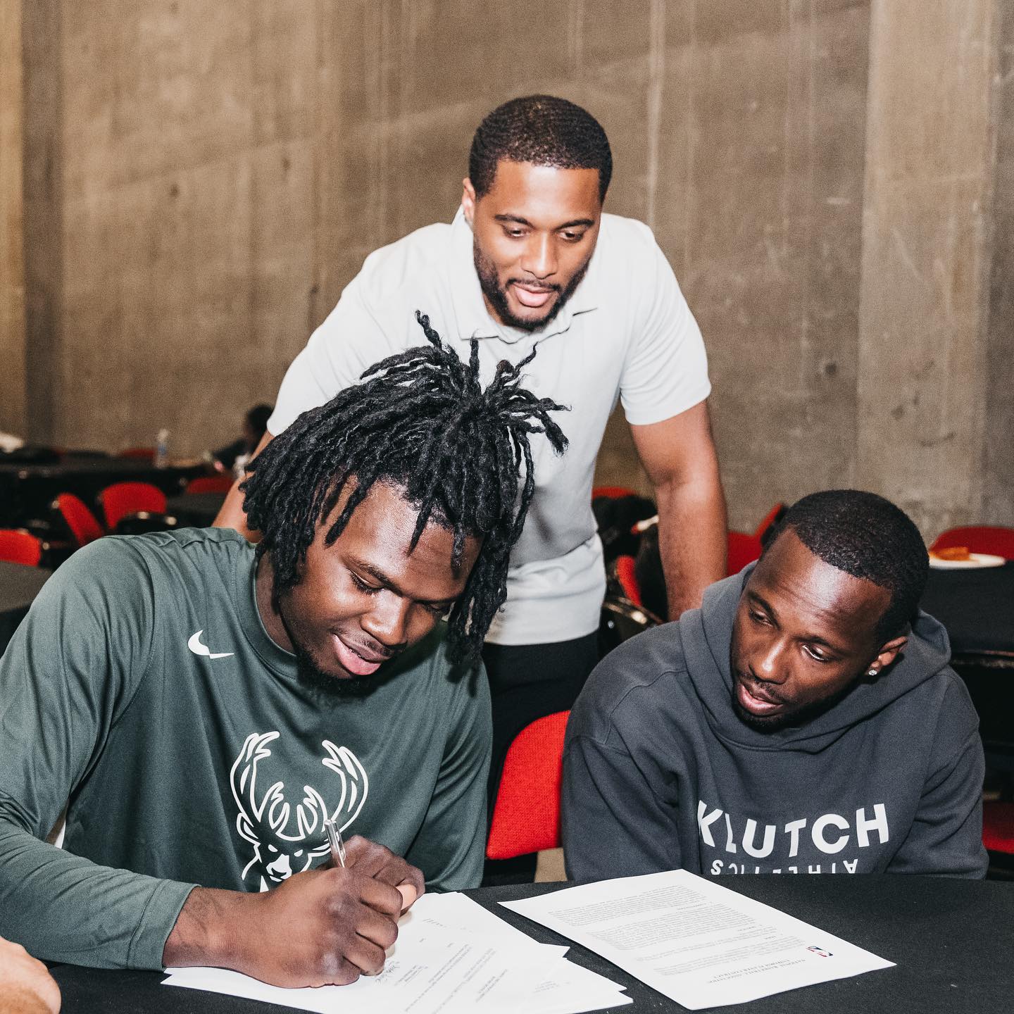 Rich Paul At One Of The Contract Signings With His Players