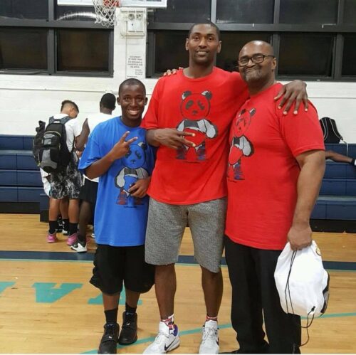 Ron Artest With His Father Ron Artest Sr.