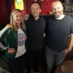 Tom Segura With His Wife Christina P And Comedian Steve Byrne