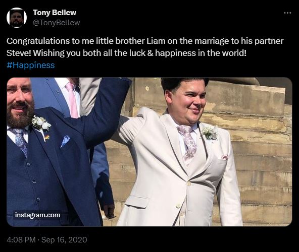 Tony Bellew Wishes Brother Liam On His Wedding In September 2020