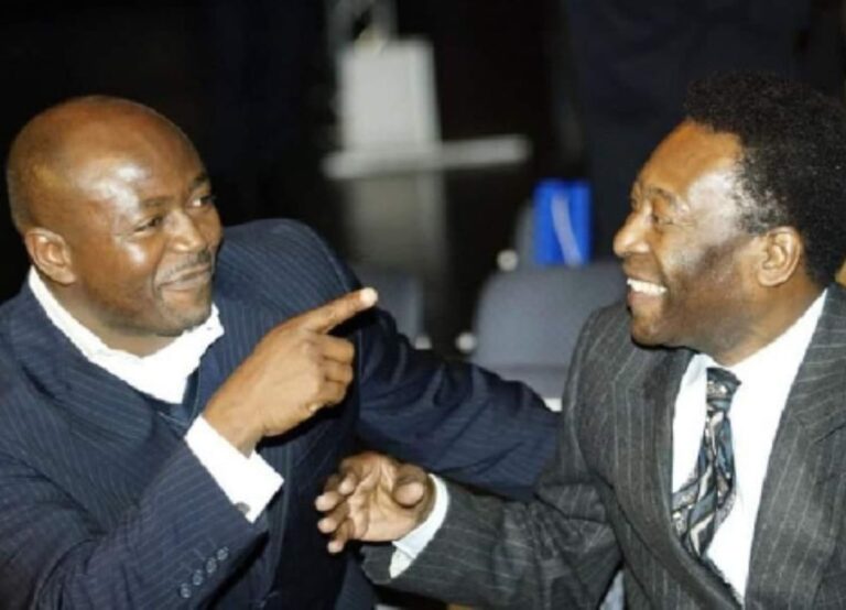 Abedi Pele Shares Laughter With Pele