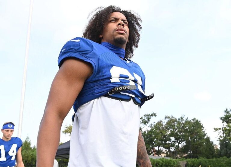 Andrew Ogletree Pictured Earlier This Year During Pre-Season Training For Colts