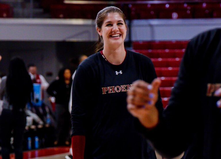 The Elon Women's Basketball Team Player Ava Leroux Seen At The Court Earlier This Year