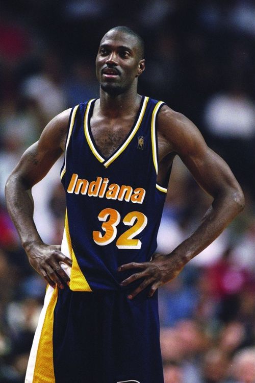 Dale Davis Pictured During His Time As A Pacers Player In The 90s