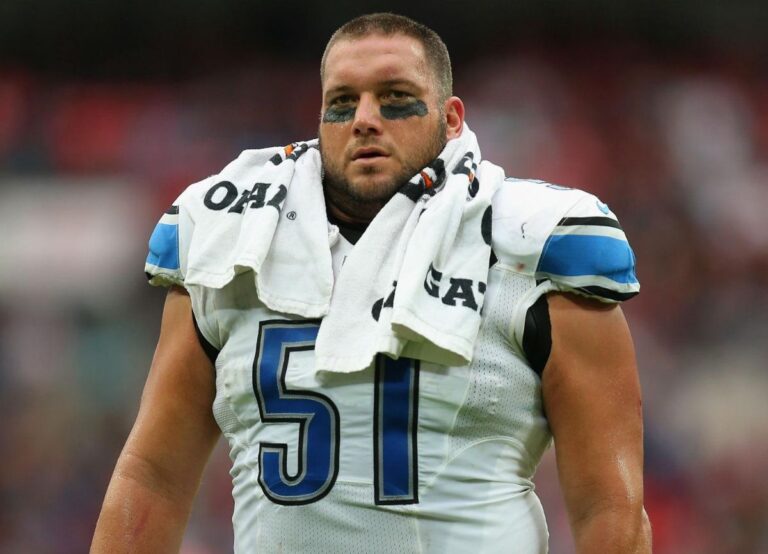 Dominic Raiola Pictured During His Time With The Detroit Lions