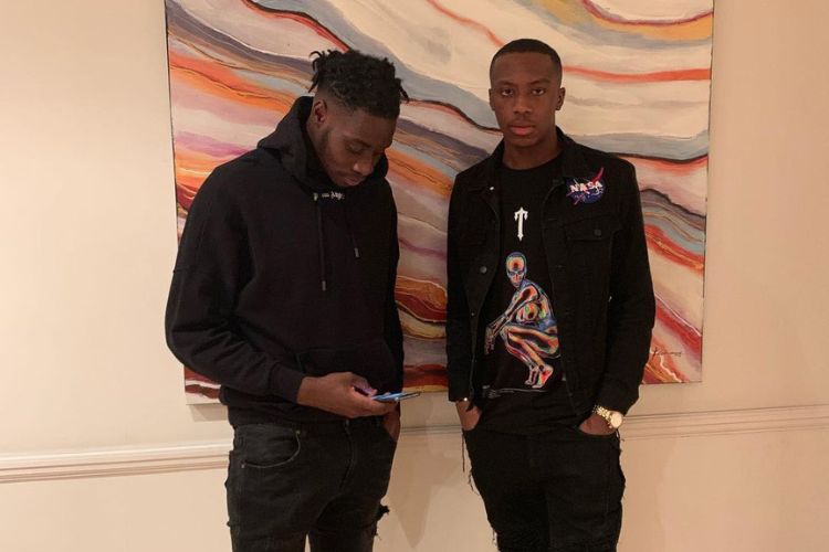 Elijah Adebayo (L) Pictured With One Of His Friend Isaac Olorunfemi In 2019