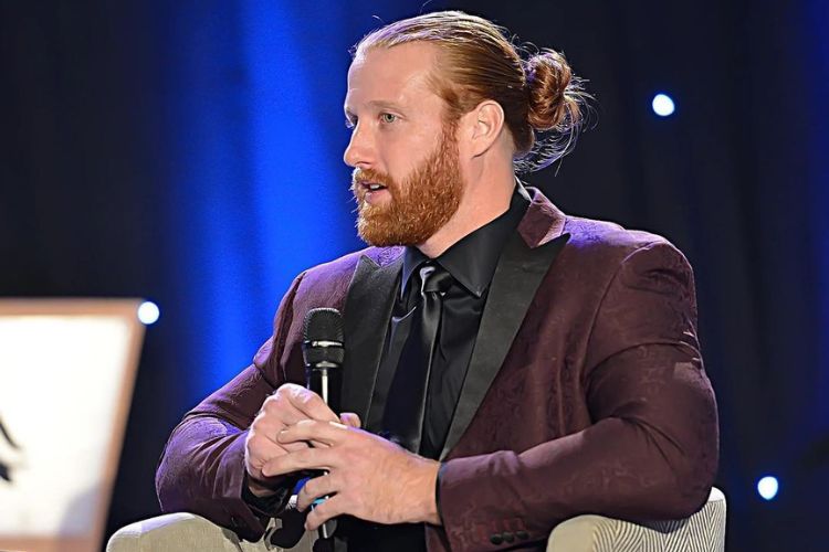 The NFL Tight End Hayden Hurst Pictured Discussing About Mental Health As A Guest Speaker Of Summit Counseling Atlanta 