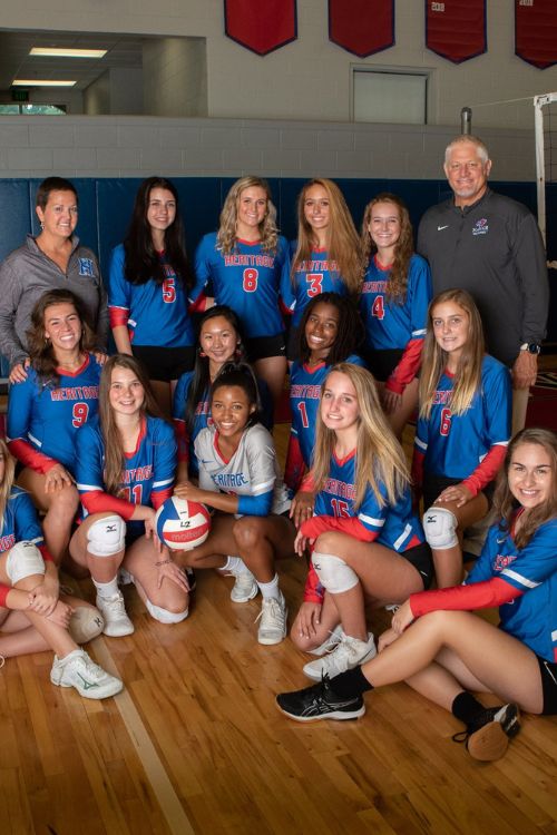 James McCall Pictured With His Volleyball Squad In 2019