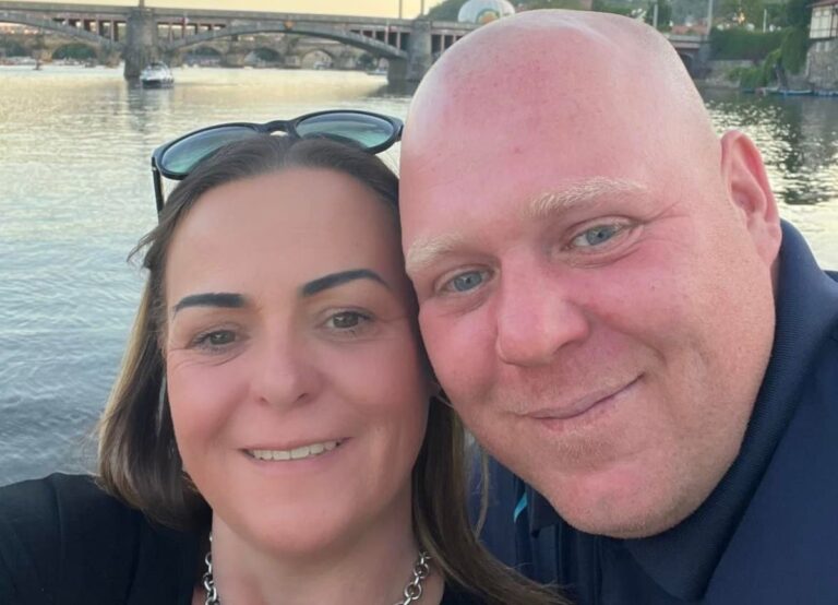 The Watford Darts Player Martin Lukeman Pictured With His Wife Melanie Lukeman Earlier This Year In February