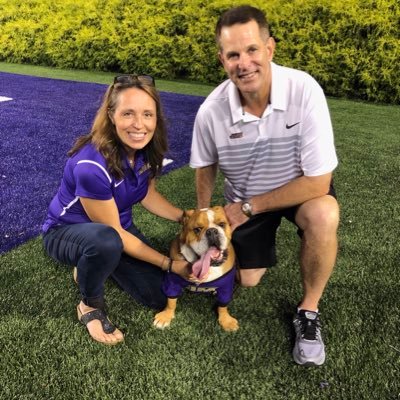 Curt Cignetti With His Wife And Pet Dog