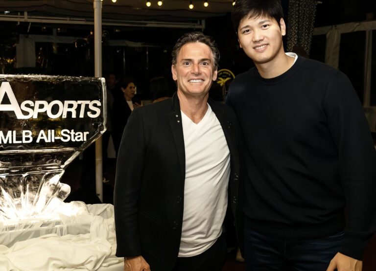 Nez Balelo Pictured With His Top Client Shohei Ohtani During A Celebratory Party