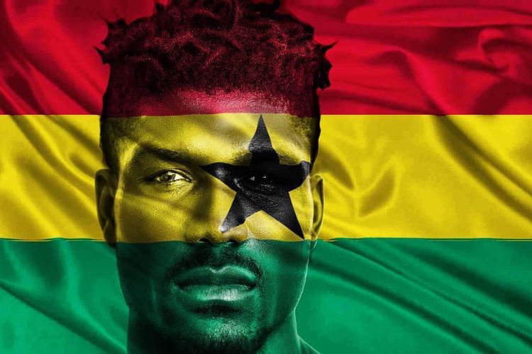 Sena Agbeko Shares An Edit Of His Country's Flag Painted On His Face 