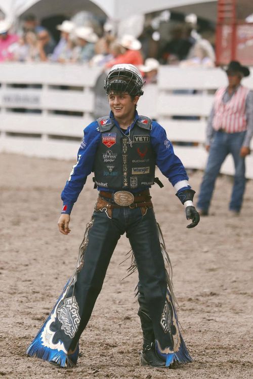 Stetson Wright Is All Smiles After Another Great Display Earlier This Year At Cheyenne Frontier Days 