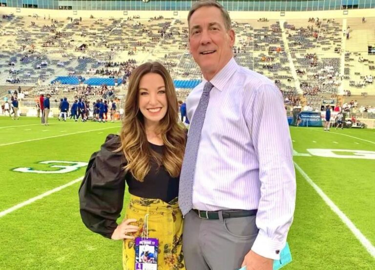 Todd Blackledge Pictured With His Wife Brittany Blackledge In November 2021