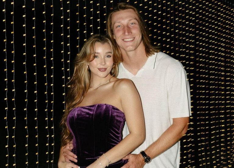 Trevor Lawrence Pictured With His Wife Marissa Lawrence At Her 24th Birthday Party Last Month